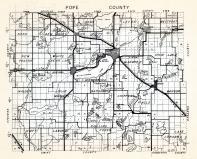 Pope County, Nora, Ben Wade, New Prairie, White Bear Lake, Minnewaska, Walden, blue Mounds, Barsness, Chippewa Falls, Minnesota State Atlas 1954